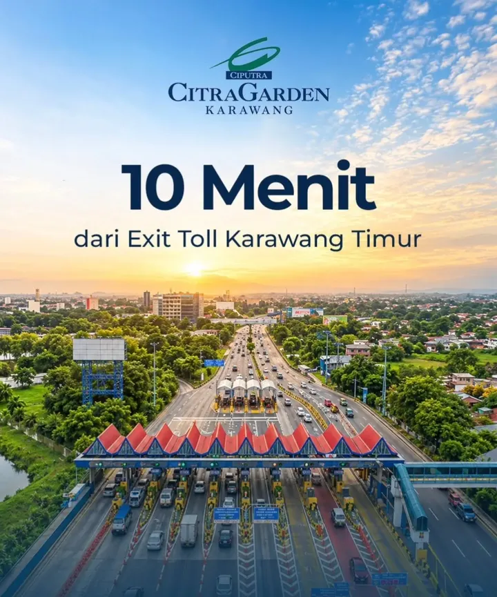 Ilustrasi pengembang: 10 menit dari exit Tol Karawang Timur
